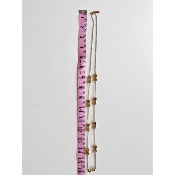 KATE SPADE Take a Bow 24K Gold Plated Station Scatter Bows Long Necklace - Picture 10 of 13